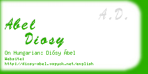abel diosy business card