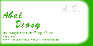 abel diosy business card